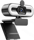 High-Definition Network Camera 1080P 2K USB Computer Camera Touch-up Beauty Lighting Suitable for Online Teaching Live Streaming Remote Meetings and Video Calls (2K)