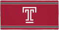 Temple University Owls Primary Logo Stripes Large Gaming Mouse Pad Desk Mat with Stitched Edges Non-Slip Base for Gamer Home and Office 31.5 x 15.7
