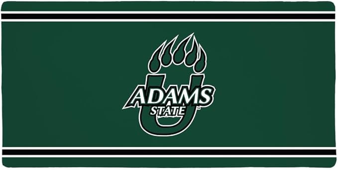 Adams State University ASU Grizzlies Primary Logo Stripes Large Gaming Mouse Pad Desk Mat with Stitched Edges Non-Slip Base for Gamer Home and Office 31.5 x 15.7