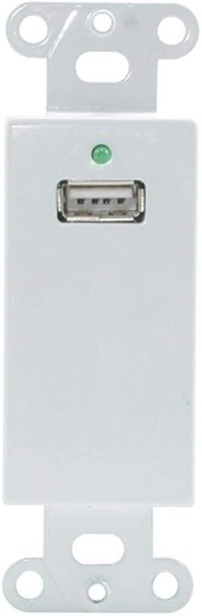 C2G USB Extender Dongle USB 1.1 over Cat5 SuperBooster Extender Wall Plate Kit White Cables to Go 29342