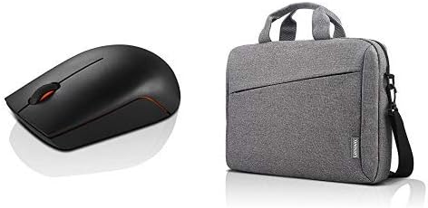 Lenovo 300 Wireless Compact Mouse Black Up to 12 Months Battery Life and Carrying Case Sleek Design Durable and Water-Repellent Fabric Business Casual or School
