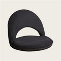 Padded Chair Adjustable Floor Seat Metal Frame Floor Chair Meditation Seating with Removable Seat Cover Cushioned Recliner for Bedroom Living Room Lounge(Black)