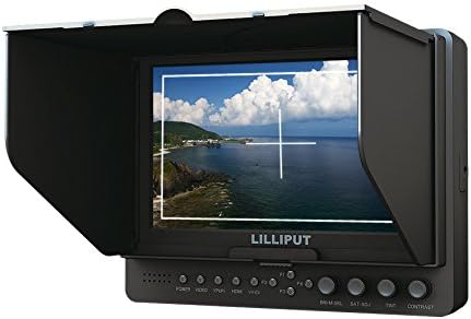 Professional Lilliput 7'' 665/s/p Color TFT LCD Monitor with Hdmi Inuput and Output Ypbpr Av Hd-sdi Input Hd-sdi Output