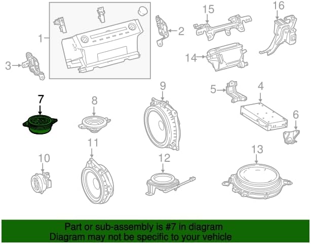 Genuine Lexus 86160-33800 Speaker