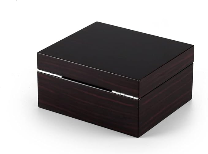 Contemporary 30 Note Hi Gloss Macassar Finish 3.6 LCD Video Jewelry Box - at Last