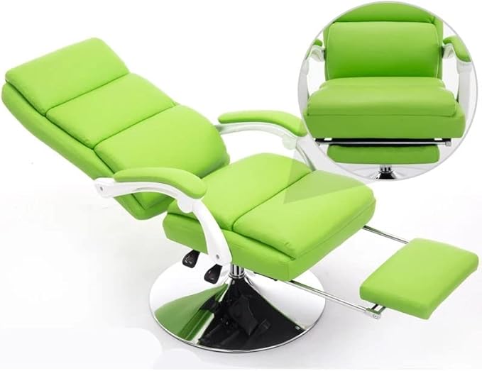 Office Chair Gaming Chair Computer Chair Beauty Chair Reclining Makeup Seat Waist Massage Soft Stool Household Lift Swivel Chair with Footrest Computer Seat