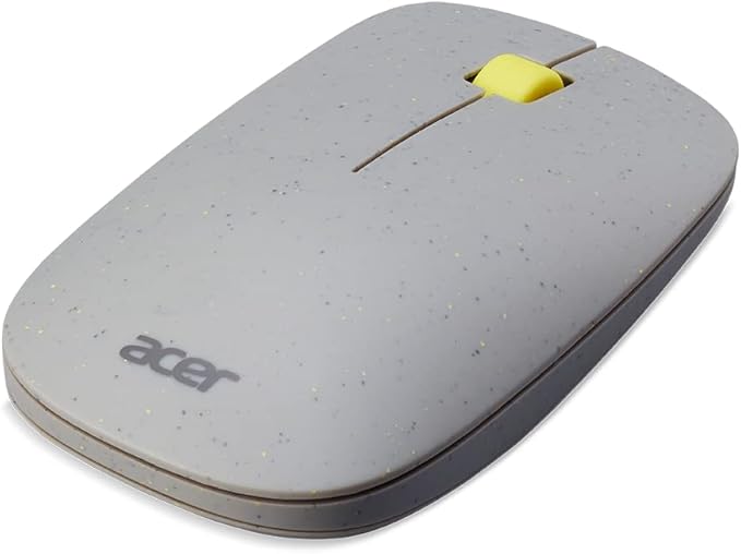 acer Vero 3 Button Mouse | 2.4GHz Wireless | 1200DPI | Made with Post-Consumer Recycled (PCR) Material | Certified Works with Chromebook | Gray