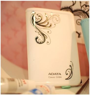 ADATA USA CH94-500GB 2.5PORTABLE HDD with wrap White