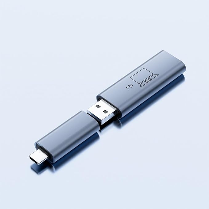 H6 Video Signal Conversion Hub for Laptop to Transmite Video Signal from USB-A/Non Full-Featured USB-C Port M1/M2/M3 chip MacBook Pro/Air to High Definition Dispaly by HDMI Port (Driver Needed)