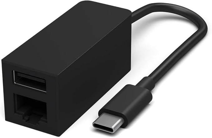 USB-C Type-C to Ethernet RJ45 and USB 3.0 Adapter HUB for Microsoft Surface for MacBook Pro/Air iPad Pro Surface Laptop ChromebookXPS etc