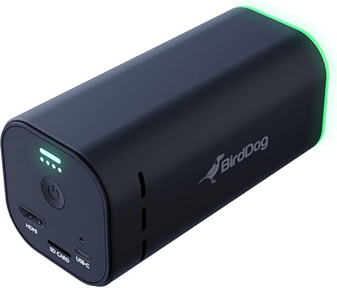BirdDog Maki Live 8.2MP 4K UltraHD NDI|HX3 Battery Powered Live Streaming 3X Box Camera Black