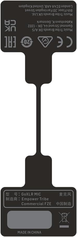 TC-Helicon GoXLR MIC Dynamic Broadcast Microphone with Integrated Pop Filter Black