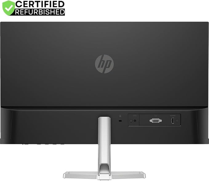 HP 94C17AA#ABA 524sf Series 5 24 inch FHD 100Hz 1500:1 5ms IPS Monitor Black/Silver (Renewed) Bundle with 2 YR CPS Enhanced Protection Pack