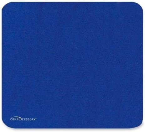 Wholesale CASE of 25 - Compucessory Smooth Cloth Nonskid Mouse Pads-Economy Mouse Pad Nonskid Rubber Base 9-1/2x8-1/2 Blue