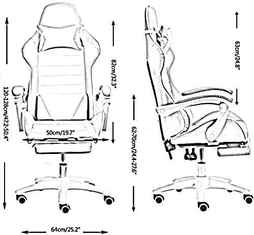 Gaming Chair Computer Chairs Chair Computer Chair Ergonomics Executive Desk Chair Height Adjustable E-Sports Gamer Chairs Linkage Armrest Reclining Video Game Chair With Headrest ( Color : Black Red )