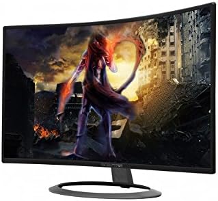 Sceptre 27 Curved 75Hz LED Monitor C278W-1920R Full HD 1080P HDMI DisplayPort VGA Speakers Ultra Thin Metal Black 1800R immersive curvature 2018Metallic Black