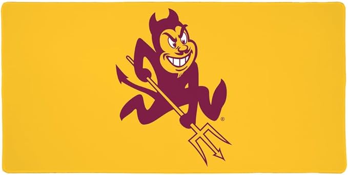 Arizona State University Sun Devils Primary Logo Large Gaming Mouse Pad Desk Mat with Stitched Edges Non-Slip Base for Gamer Home and Office 31.5 x 15.7