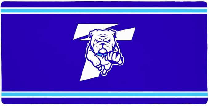 Truman Bulldogs Primary Logo Stripes Large Gaming Mouse Pad Desk Mat with Stitched Edges Non-Slip Base for Gamer Home and Office 31.5 x 15.7