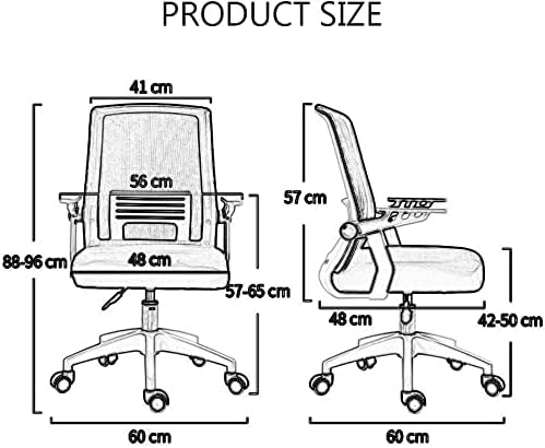 Office Chair Computer Chair Mesh Chair Recliner Game Gaming Chair Swivel Chair Executive Chair Office Chair Ergonomic Rolling Chair Chair (Color : Blue) Needed