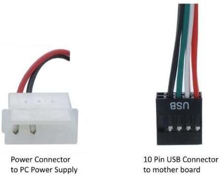 Sedna 10 Port USB 2.0 Internal Hub (Floppy Bay)