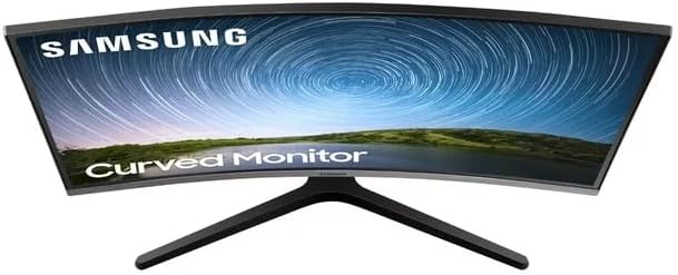 SAMSUNG 32 Class 1500R FHD Curved Monitor 75Hz 4ms Ultra-Slim AMD FreeSync 3 Sided Bezel Less Display HDMI Black with MTC HDMI Cable LC32R500