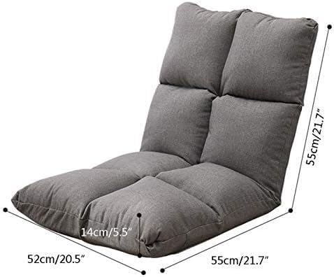 ELEFOCUS Floor Chair on Bed 5 Gears Adjustable Leisure Meditation Chair with Backrest Removable and Washable