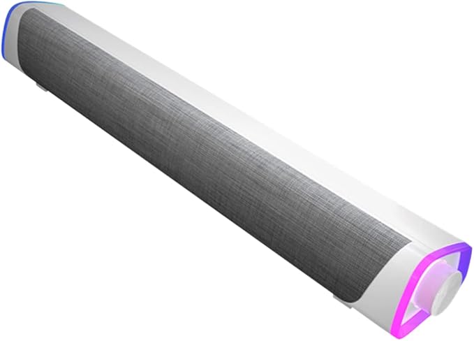 Mikikit Household Dual Speaker Sound Bar Wired Computer and Tablet Compact Design for Desktop Use Enhanced Stereo