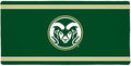 Colorado State University Rams Primary Logo Stripes Large Gaming Mouse Pad Desk Mat with Stitched Edges Non-Slip Base for Gamer Home and Office 31.5 x 15.7