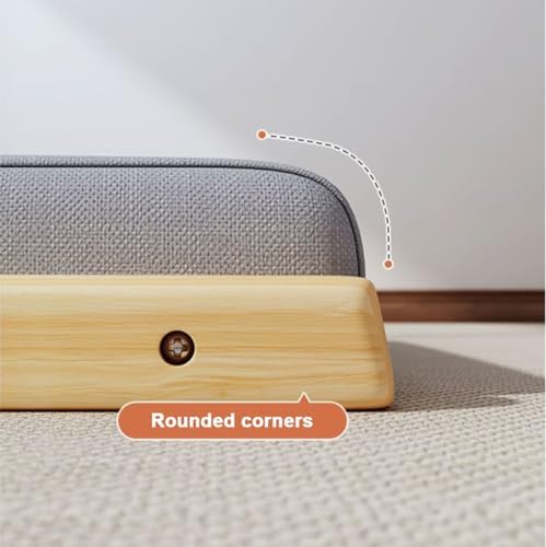 BTZHY Floor Chair Tatami Chair Japanese Style Upholstered Floor Chair Lazy Sofa Accent Meditation Floor Seat for Bay Window Living Room Bedroom