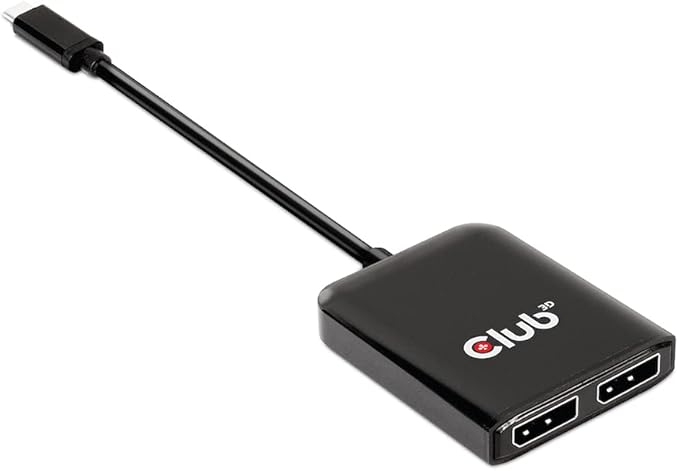 Club 3D CSV-1555 USB3.2 Gen2 Type-C(DP Alt-Mode) to DisplayPort Dual Monitor 4K60Hz M/F MST hub