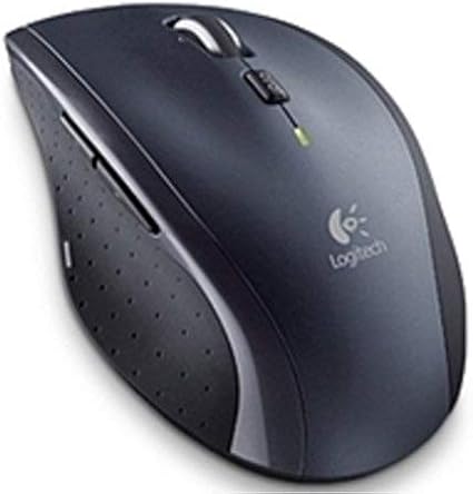 Logitech M705 Marathon Wireless Laser Mouse 2.4 GHz Frequency 30 ft Wireless Range Right-Hand Use Black