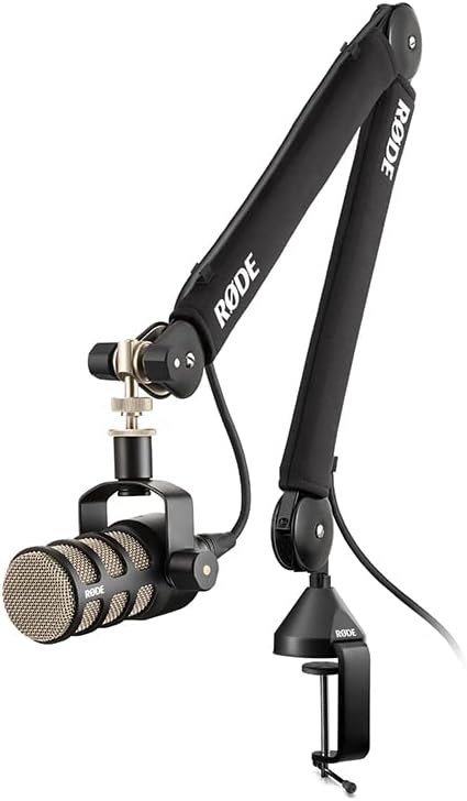 Rode XDM-100 USB Dynamic Microphone &amp PSA1+ Desk-Mounted Broadcast Microphone Boom Arm