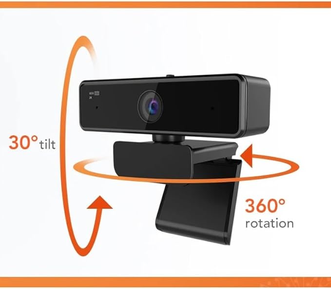2K Webcam with Microphone 1080P 60fps Computer Mini Web Camera for PC Laptop