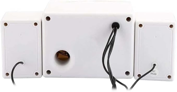 Computer SpeakersDesktop Speakers with 7 Colorful LED Modes for DesktopLaptopsMonitorDSP Sound OptimizationBuilt-in Microphone