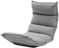 BTZHY Floor Chair Floor Chair Computer Chair on Single Bed Independent Cotton Bale Leisure Folding Floor Chair Multi-Level Adjustable Meditation ChairRemovable and Washable (Color : Gray)