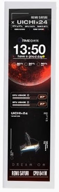 11.3 Inch Auiliary Screen for Shiny Snake G600 480 * 1920 Resolution with 20+ Preloaded Monitoring Themes White