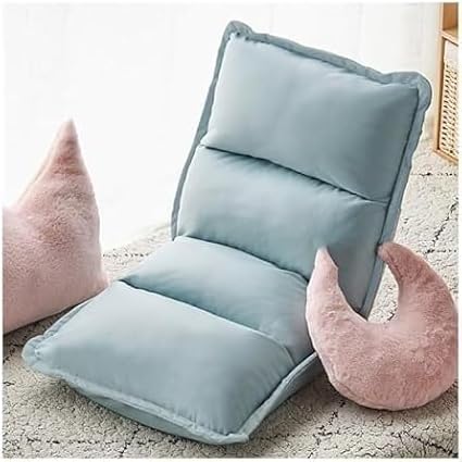 ELEFOCUS Adjustable Chaise Lounge Folding Lazy Sofa for Indoor Use Portable Recliner Chair for Living Room and Bedroom(Grün)
