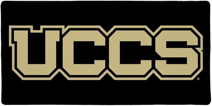 University of Colorado Colorado Springs Mountain Lions Primary Logo Large Gaming Mouse Pad Desk Mat with Stitched Edges Non-Slip Base for Gamer Home and Office 31.5 x 15.7