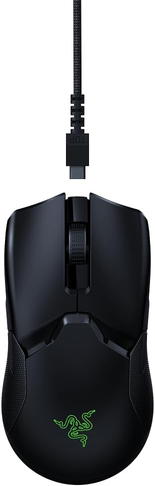 Razer Viper Ultimate with Charging Dock - Ambidextrous Esports Gaming Mouse Powered by HyperSpeed Wireless Technology (Focus+ 20K Optical Sensor 74g Lightweight RGB Chroma) Black