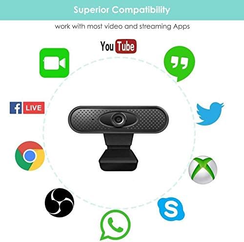 Computer Camera Webcam 1080p Pc High Definition Computer Cameras with Built-in HD Microphone for Online Teaching Live Broadcast