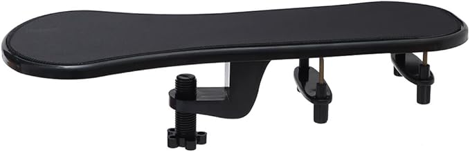 okhobby Arm Rest Mouse PadsDesk Extender Punch-Free Clamp on Adjustable Armrest Wrist Support AttachmentArm Rest for Desk and Chairs
