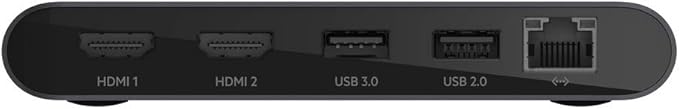 Belkin Thunderbolt 3 Dock Mini HD With Cable - Usb C Hub - Usb C Docking Station For Macos &amp Windows Dual 4K @60hz 40Gbps Transfer Speed With Ethernet Port BLACK
