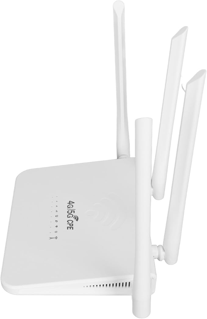 4G LTE Wireless Router 300Mbps Mobile WiFi Hotspot with 4 5dBi Antennas SIM Card Slot for Asia (US Plug)