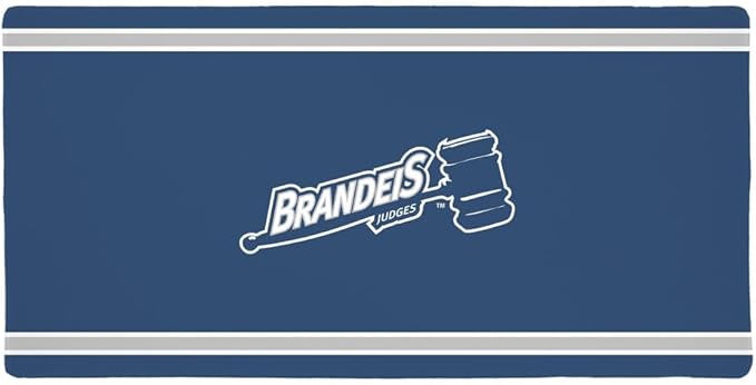 Brandeis University Judges Primary Logo Stripes Large Gaming Mouse Pad Desk Mat with Stitched Edges Non-Slip Base for Gamer Home and Office 31.5 x 15.7