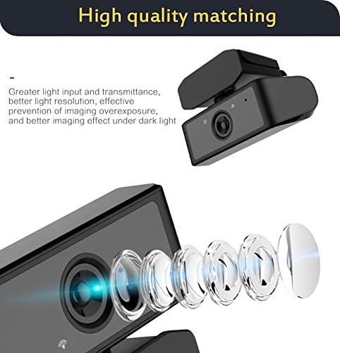 Computer Camera 1080P HD Webcam Mini Computer PC WebCamera with Microphone Rotatable Cameras for Live Broadcast Video Calling Conference Work