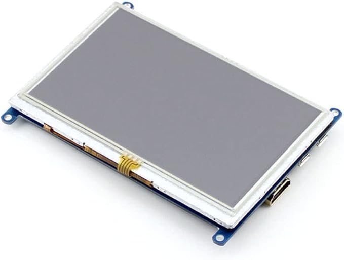 waveshare 5 Inch Resistive Touch Screen LCD(B) 800X480 High Resolution HDMI USB Interface for Raspberry Pi/Banana Pi Mainboard/Raspberry Pi 3 Model B/3B+
