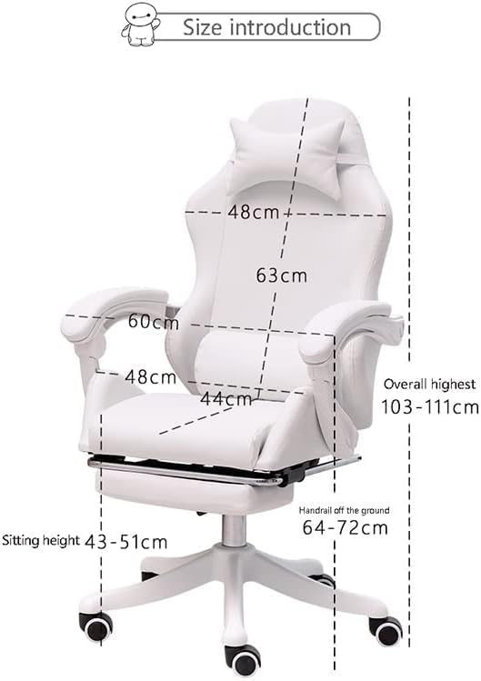 Office Chair Gaming Chair Net Red Live Broadcast Gaming Chair Home Office Computer Chair Lifting Computer Chair(Size:1Color:E)