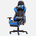 Ergonomic Gaming Chair High-Back Reclining Computer Chair with Footrest Adjustable Lumbar &amp Armrests 350lbs Support