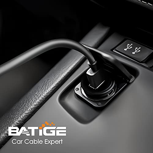 BATIGE Single Port USB 3.0 Male to Female AUX Car Mount Flush Cable Waterproof Extension for Car Truck Boat Motorcycle Dashboard Panel - 3ft 5 Pack