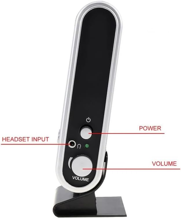 USB2.0 Wired Power Speaker Stereo 3.5mm Audio Jack PC Laptop for Notebook Desktop Computer Headset